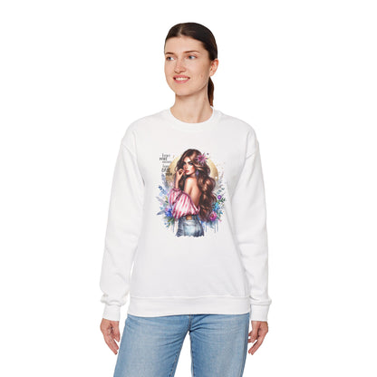 I Don't Make Mistakes, I Just Date Them Boho Chic Crewneck Sweatshirt, Cozy Gift for Her, Fashionable Layering Piece, Art-Inspired Apparel, Perfect for Special Occasions