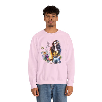I Don't Make Mistakes, I Just Date Them Floral Graphic Crewneck Sweatshirt, Cozy Casual Wear, Boho Sweatshirt, Gift for Her, Fall Fashion Must-Have