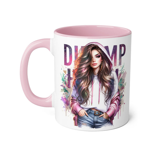 Colorful Dump Hair Mug | Trendy Coffee Cup, Unique Gift for Her, Inspirational Art, Fun Drinkware, Coffee Lovers