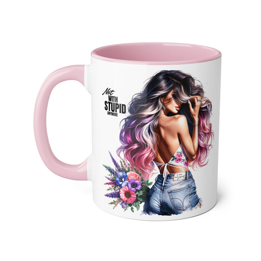 Mug - Not With Stupid Anymore Humoristic 11oz Accent Mug