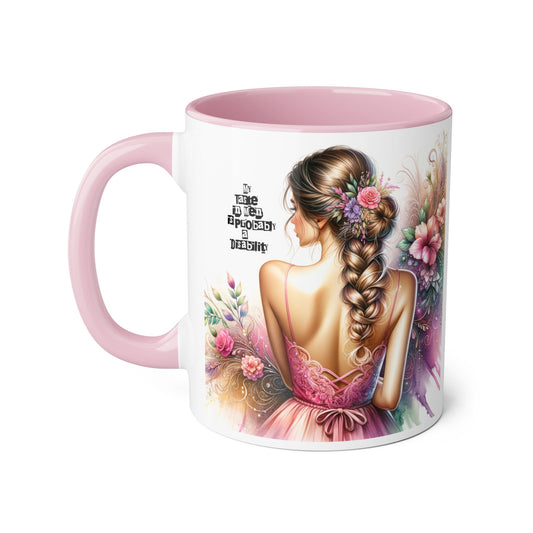 Funny Accent Mug - My Taste in Men is Probably a Disability Humor 11oz Cup