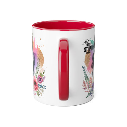 Mug - Not With Stupid Anymore Humoristic 11oz Accent Mug