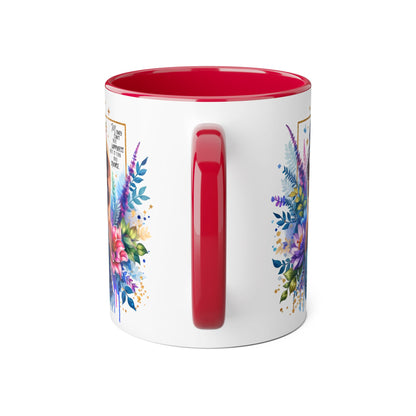 Money Can't Buy Happiness But It Can Buy Divorce Humoristic Floral Accent Mug, Vibrant Coffee Cup, Nature Lover Gift, Artistic Drinkware, Personalized Floral Mug, Mother's Day Tea Mug