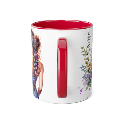 I Was Married Before But I'm Better Now Beautiful Floral Accent Mug - Inspirational Coffee Cup, Gift for Her, Home Decor, Tea Lover, Mother's Day, Birthday