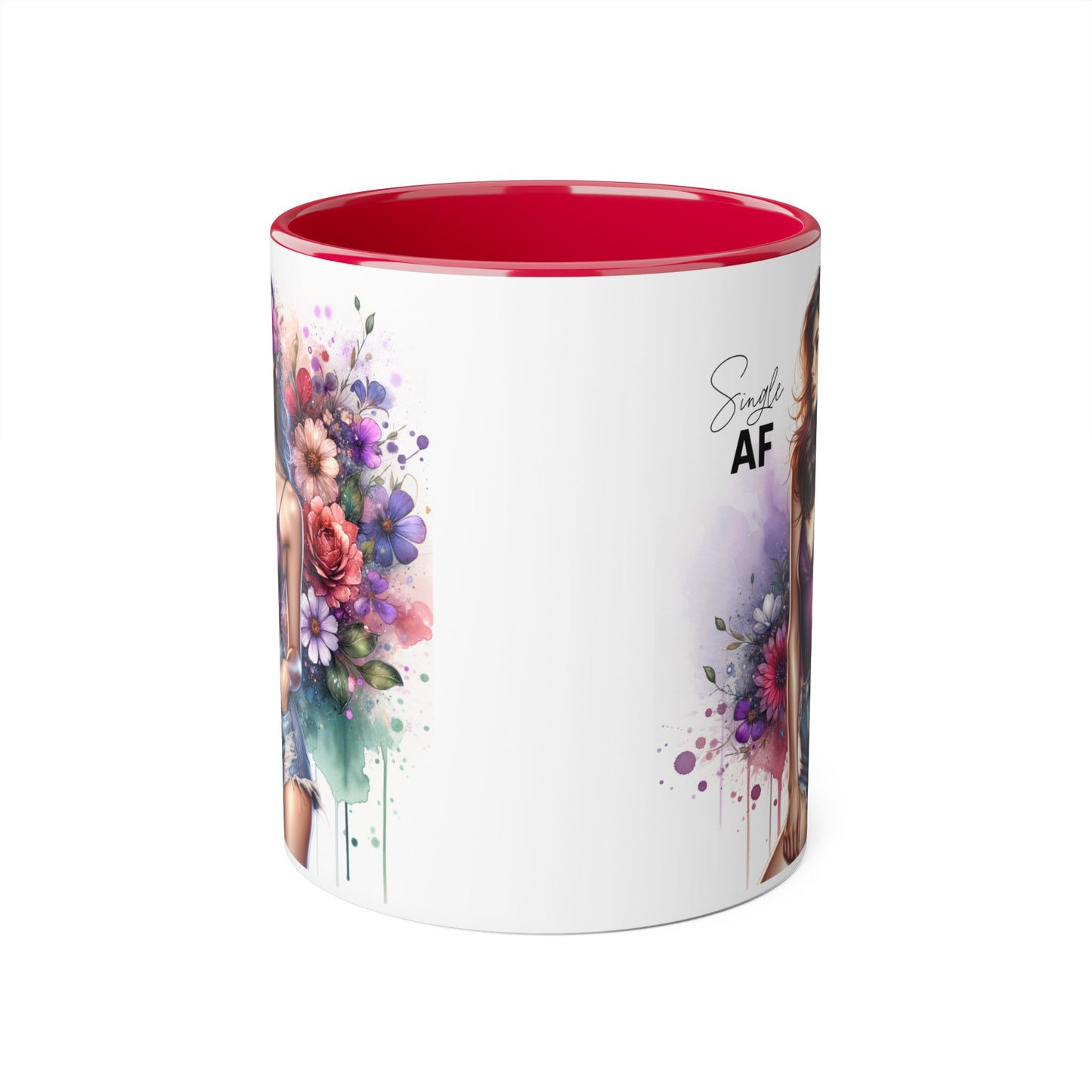 Floral Art Mug with Sassy Quote, Coffee Cup for Gifts, Tea Lovers, Home Decor, Mother's Day, Birthday
