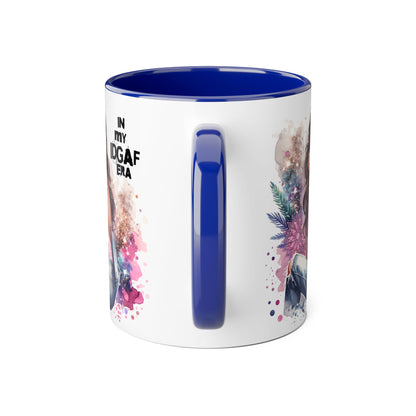 Stylish IDGAF Era Accent Mug, Empowering Gift for Her, Cute Coffee Cup, Trendy Drinkware, Funny Quote Mug, Perfect for Gifting