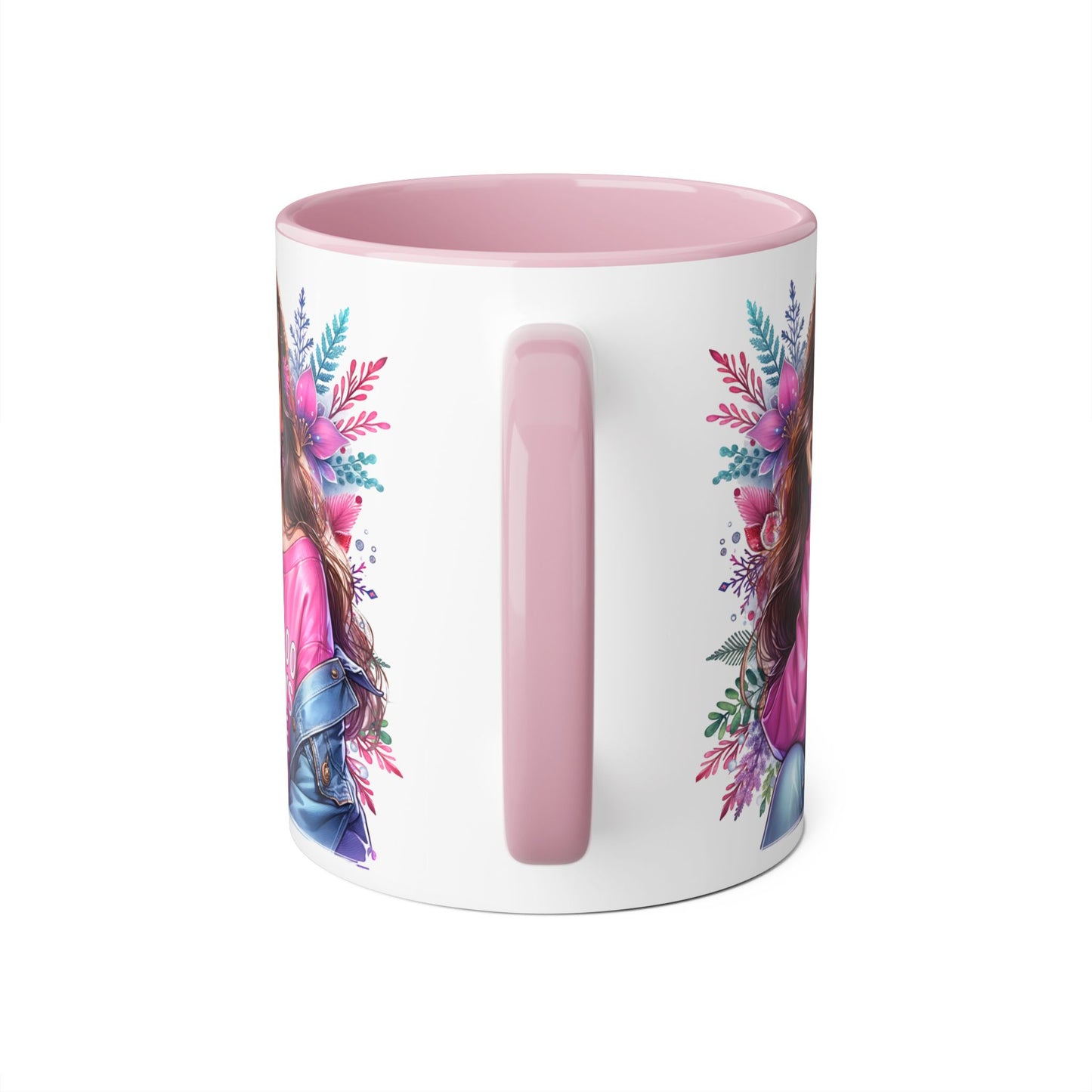1-800-BOYS-LIE Chic Floral Accent Mug - Perfect Gift for Tea Lovers, Stylish Drinkware, Coffee Cup for Her, Women's Empowerment Decor, Trendy Floral Mug