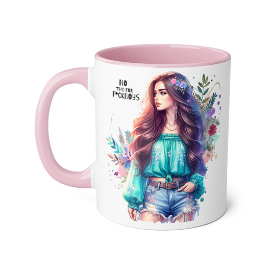 Funny Accent Mug - No Time For F*boys 11oz