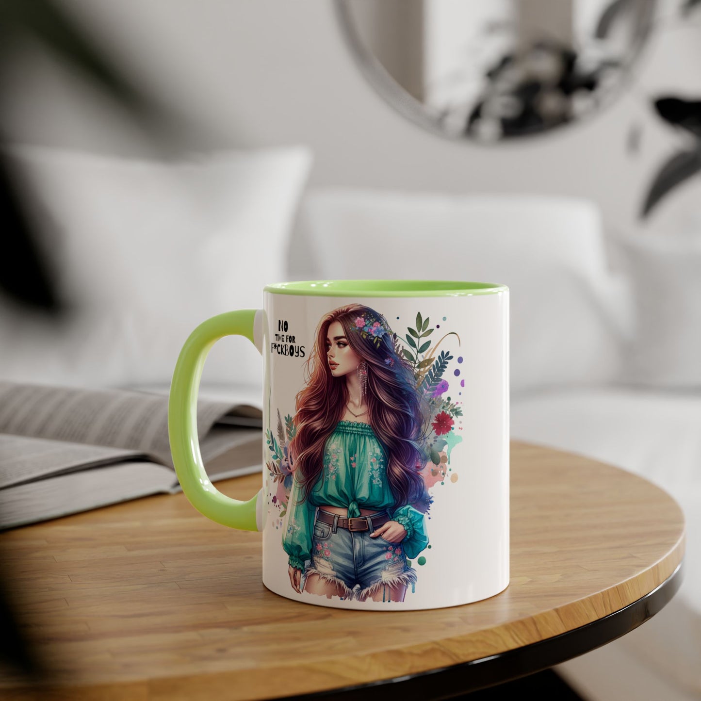 Funny Accent Mug - No Time For F*boys 11oz