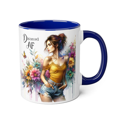 Divorced AF Accent Mug
