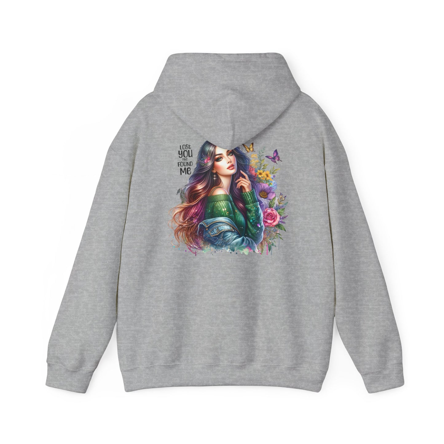 Breakup Hoodie - Unisex Hooded Sweatshirt Lost You and Found Me Design