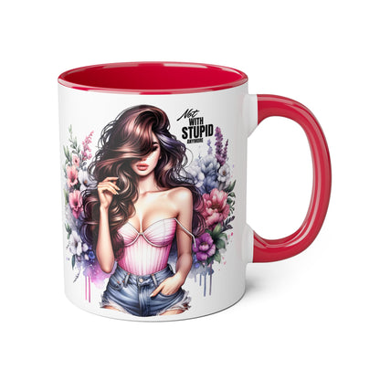 Mug - Not With Stupid Anymore Humoristic 11oz Accent Mug