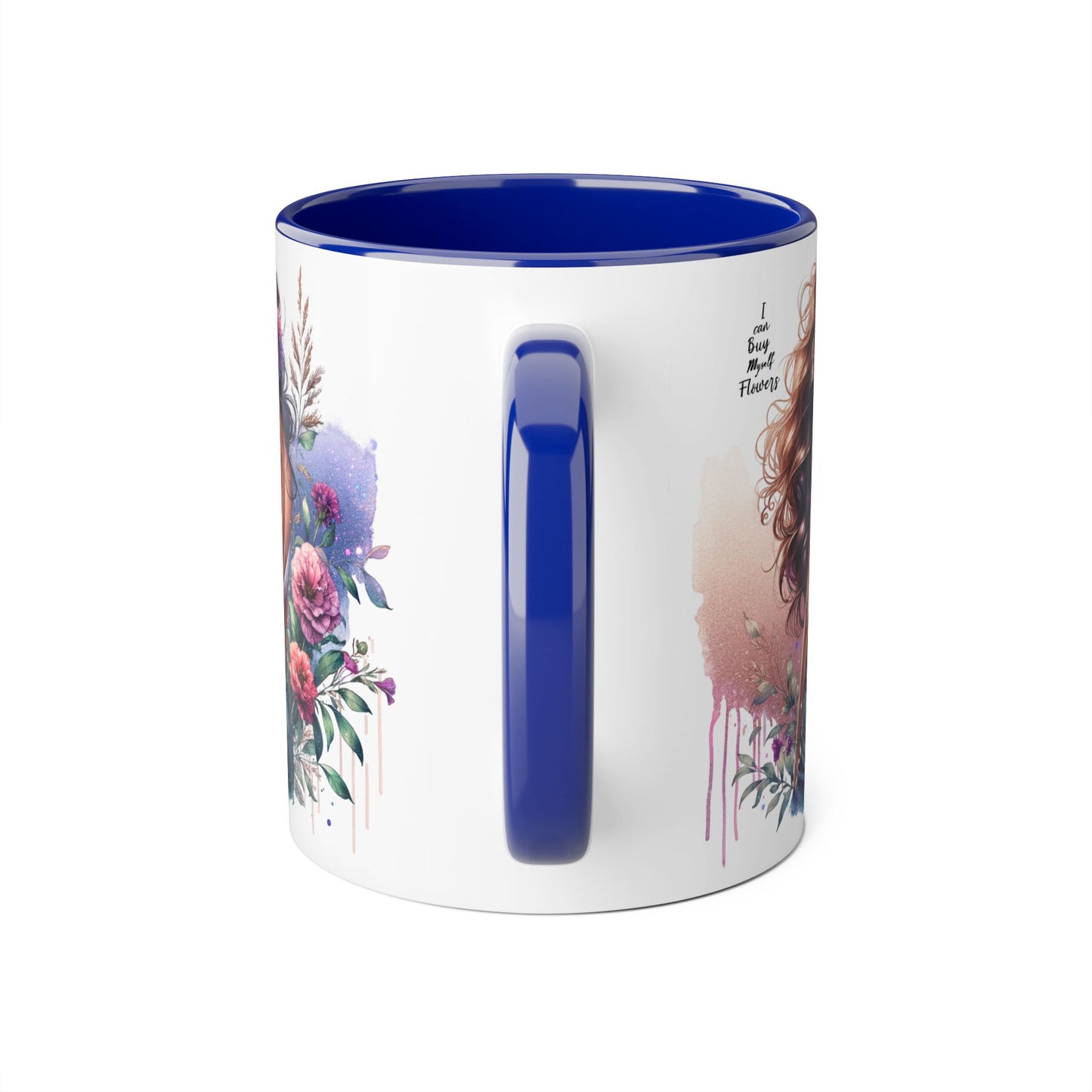 I Can Buy Myself Flowers Bohemian Accent Mugs, Tea Lover Gift, Coffee Mug, Floral Art Mug, Inspirational Drinkware, Home Decor