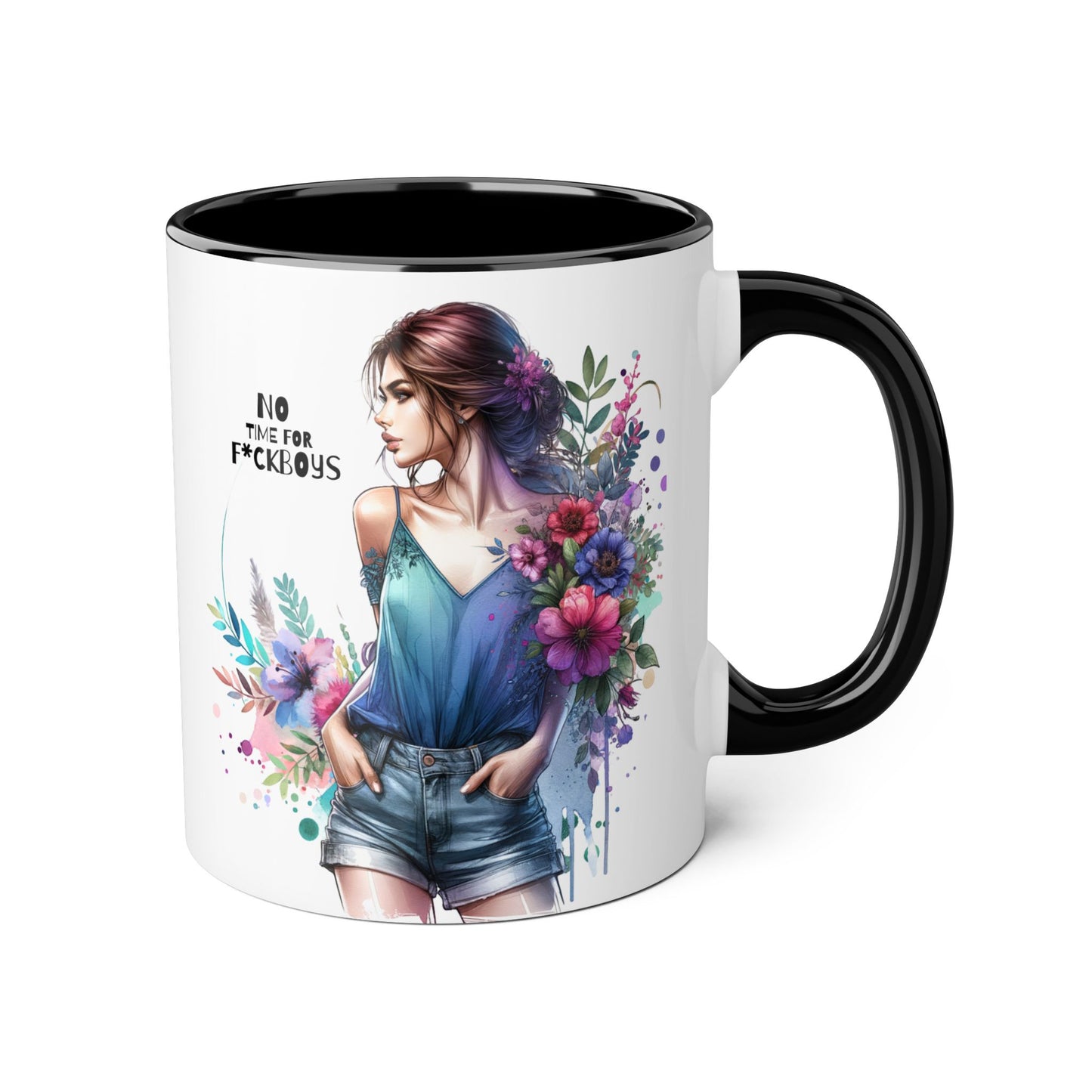 Funny Accent Mug - No Time For F*boys 11oz