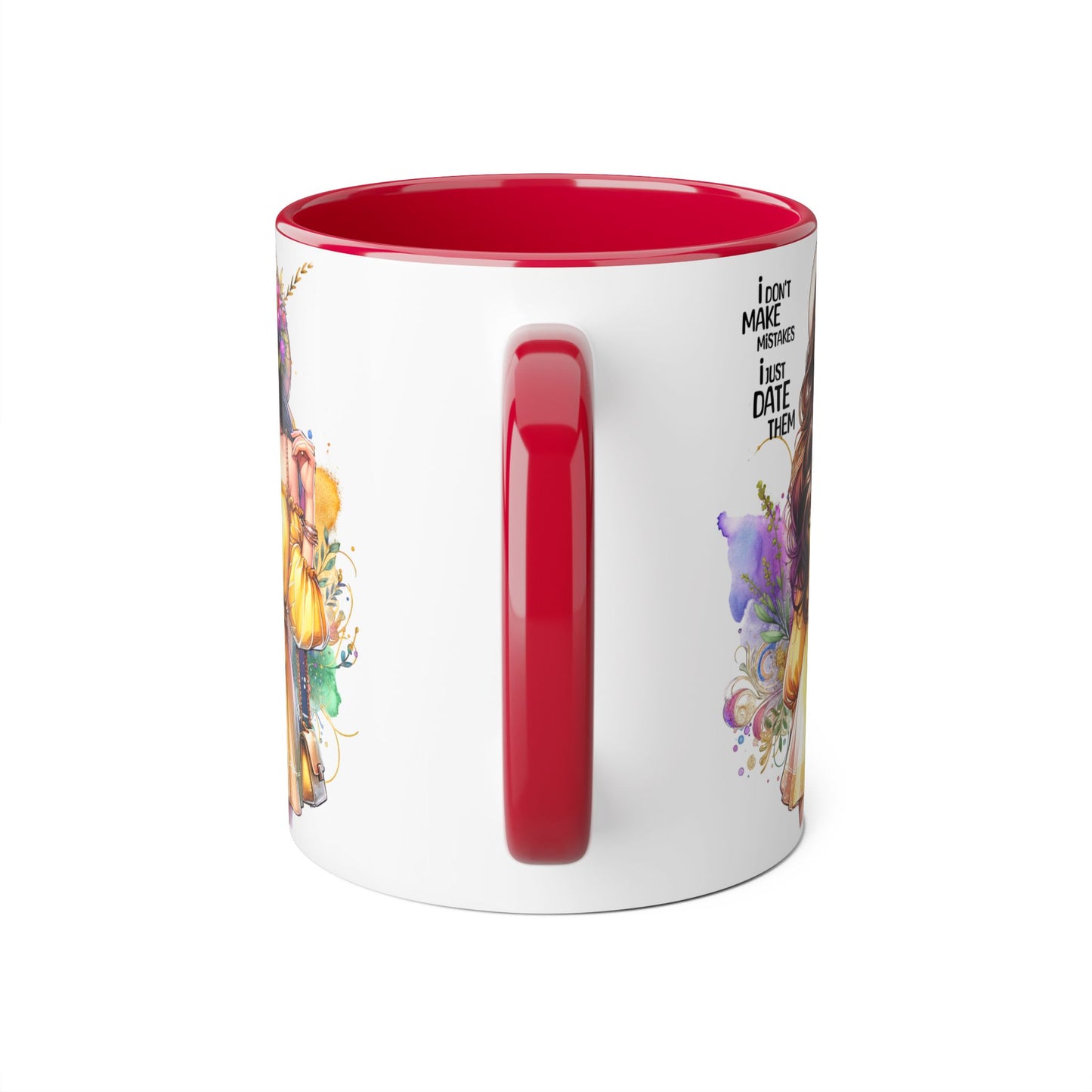 I Don't Make Mistakes, I Date Them Charming Accent Mugs - Perfect for Coffee Lovers and Gift Givers, Whimsical Artwork, Great for Special Occasions, Artful Drinkware, [...]