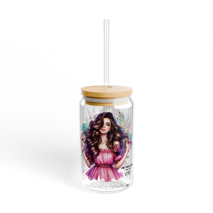 I'm Too Cute For My Ex Whimsical Sipper Glass, Artistic Drinkware, Custom Straw Cup, Eco-Friendly Beverage Container, Summer Vibes, Unique Gift Idea, Party [...]