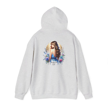 I'm Too Cute For My Ex Elegant Floral Art Hoodie - Perfect Comfort for Art Lovers, Cozy Streetwear, Symbol of Self-Expression, Gift for Friends, Stylish Layering