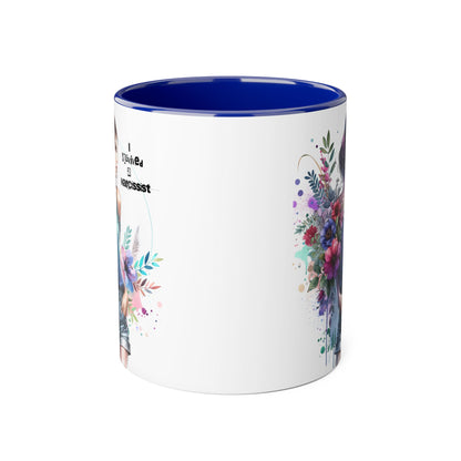 Floral Art Accent Mug - Stay Wild & Nameless, Bohemian Coffee Cup, Floral Gift for Her, Unique Home Decor, Mug for Tea Lovers