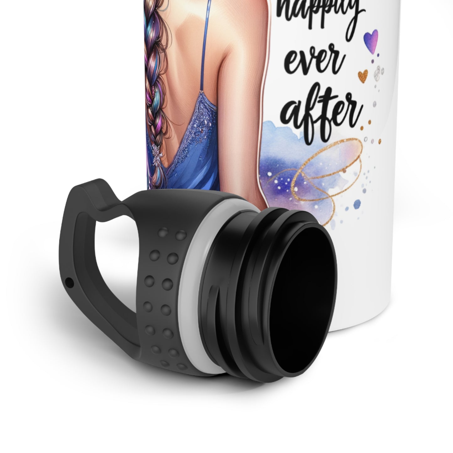 Inspirational Stainless Steel Water Bottle - 'I Am My Own Happily Ever After' Motivational Design