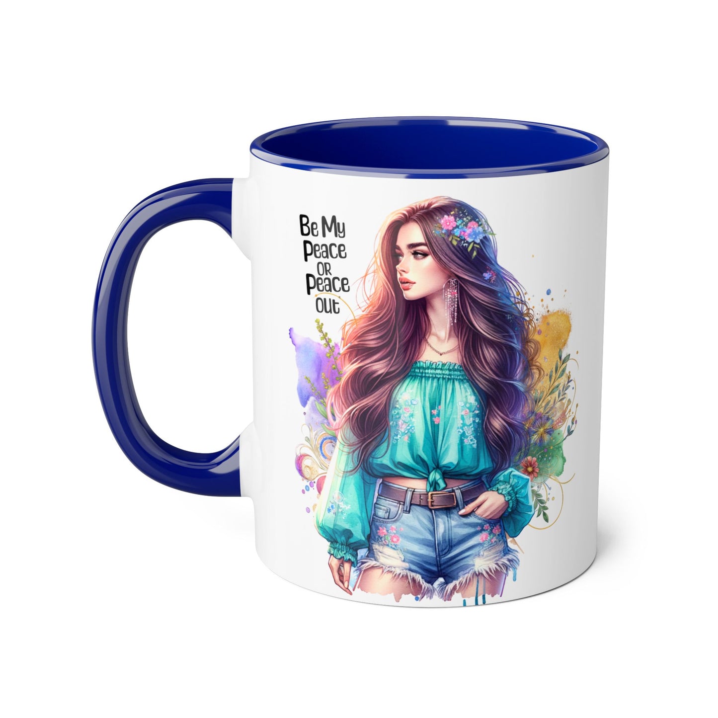 Mug - Be My Peace or Peace Out Accent Mug, 11oz
