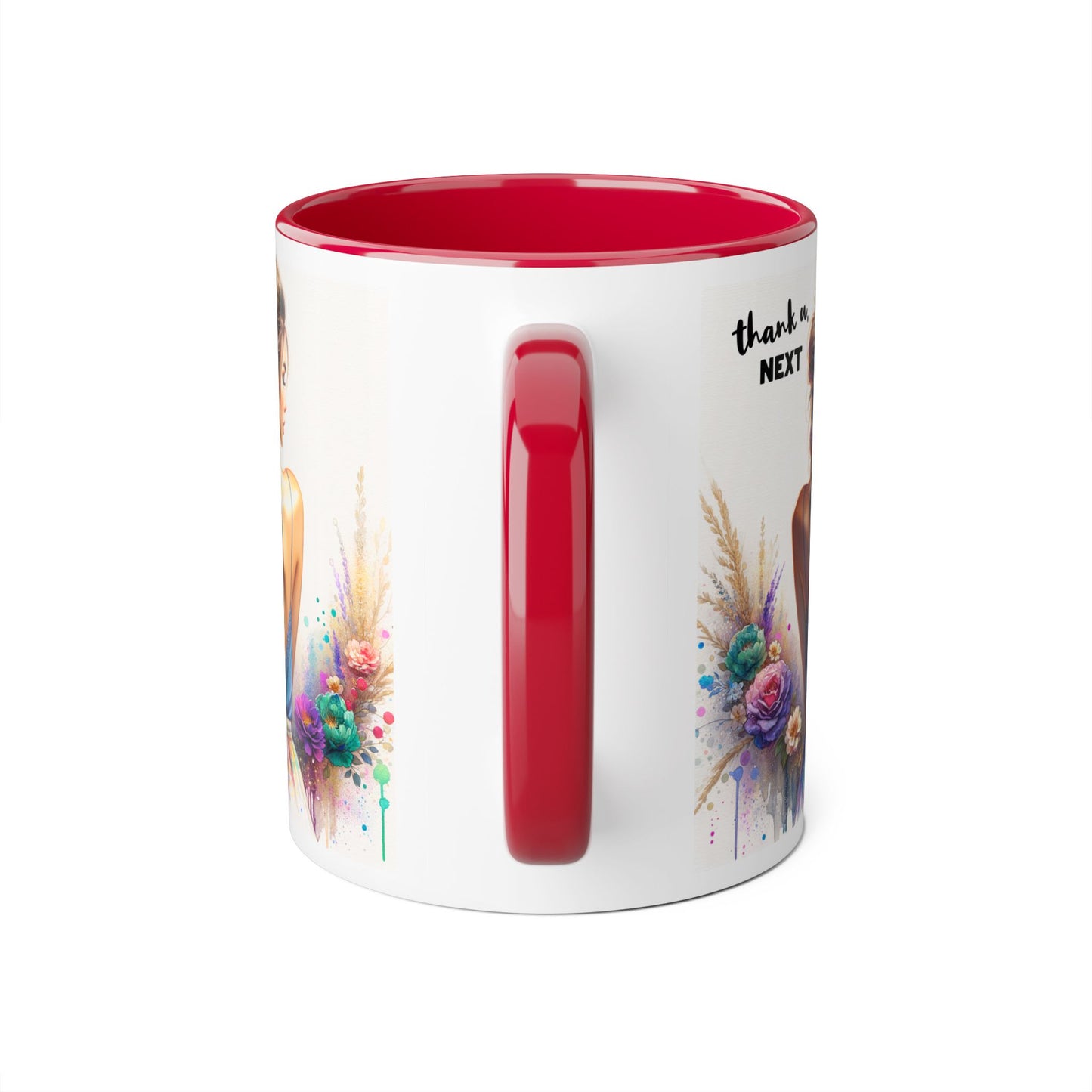 Thank U, Next Colorful Floral Thank You Mug - Perfect Gift for Friends, Birthdays, Celebrations, Coffee Lovers, Tea Time