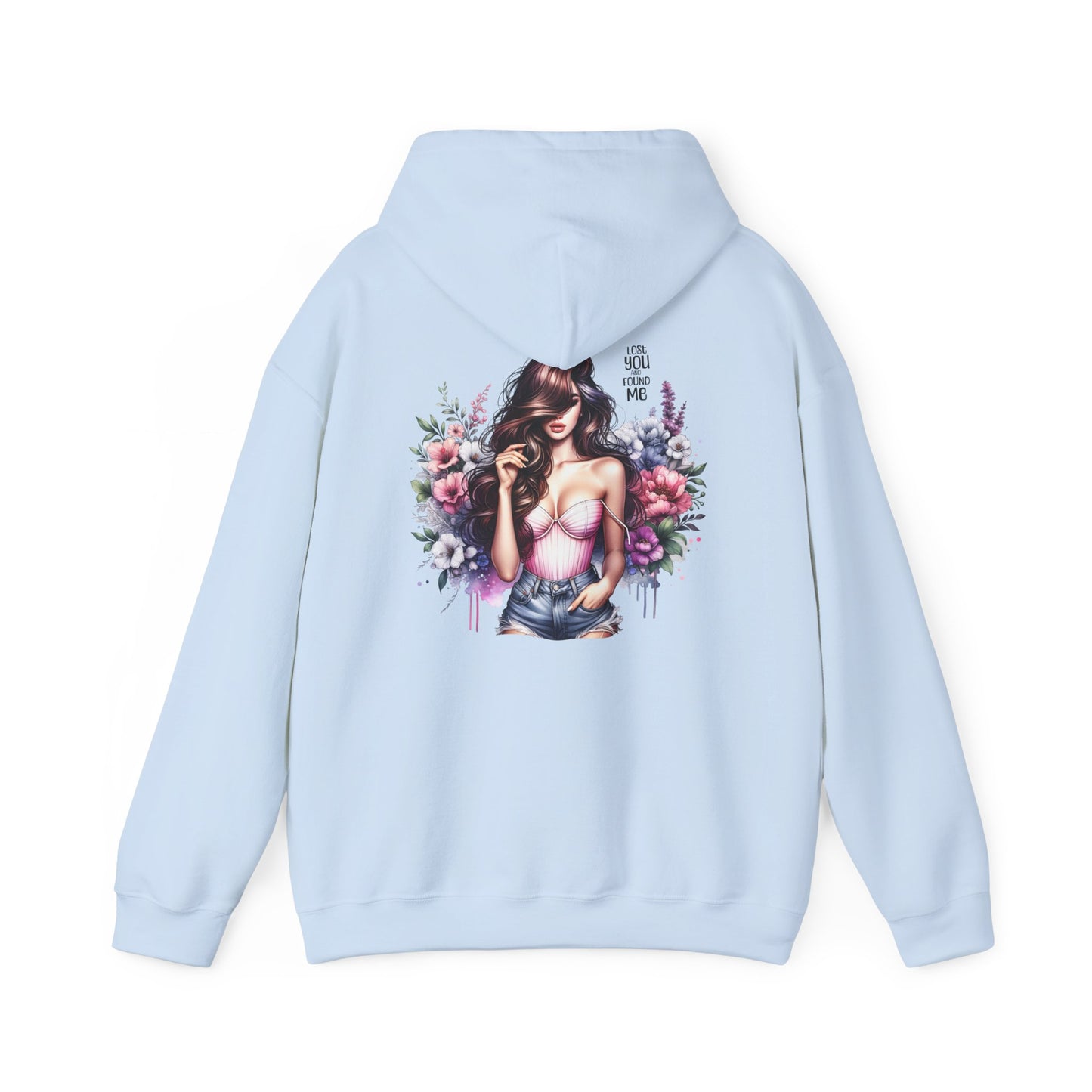 Breakup Hoodie - Unisex Hooded Sweatshirt Lost You and Found Me Design
