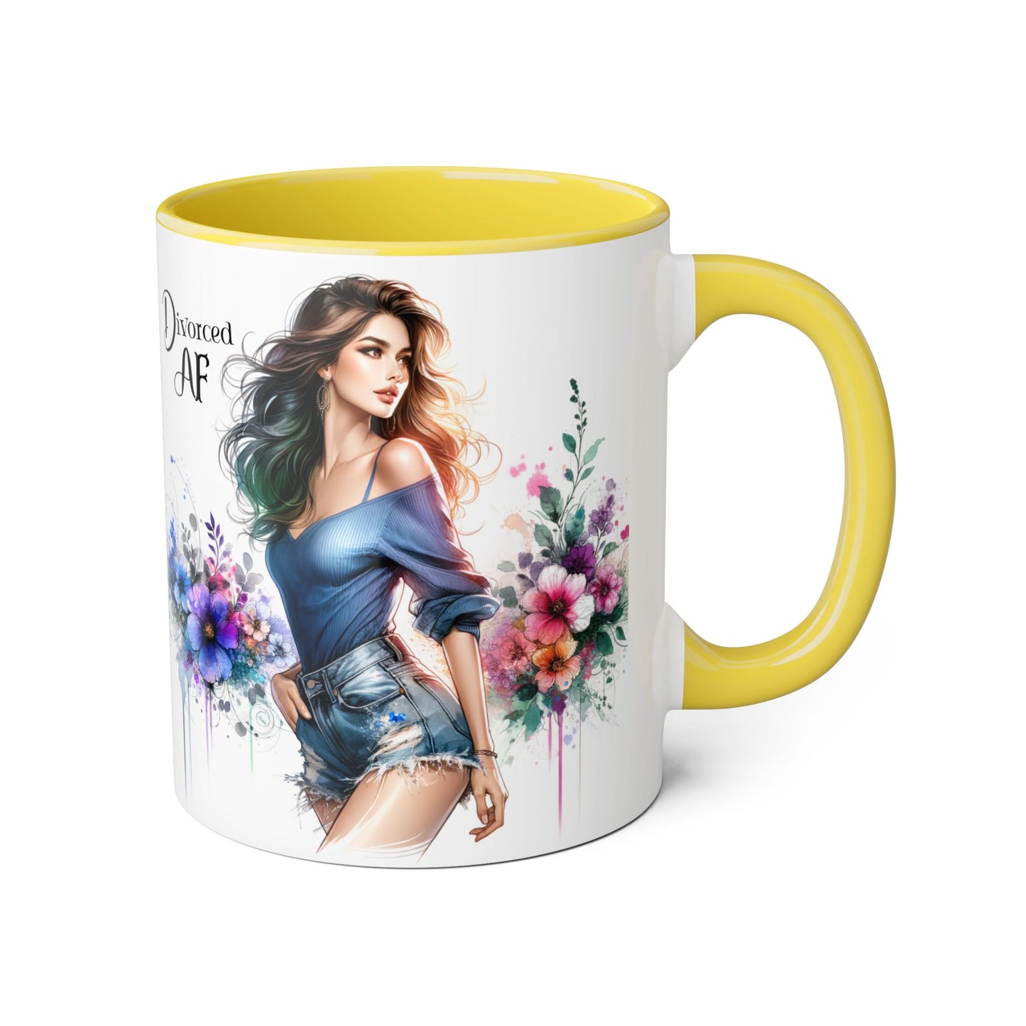 Divorced AF Mug, Stylish Coffee Cup for Newly Single, Empowerment Gift for Her, Celebration of Freedom, Unique Present for Divorcee