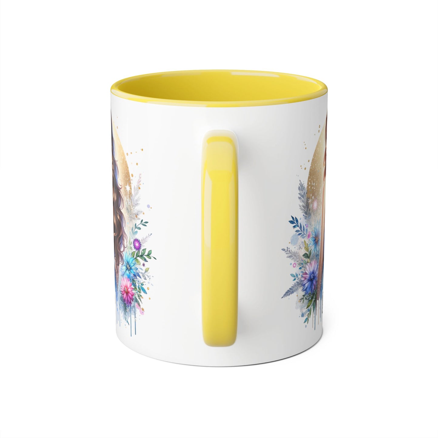 Divorced AF Accent Mug, Floral Coffee Cup, Inspirational Gift for Her, Breakup Recovery, Self-Love Celebrations, Unique Birthday Present