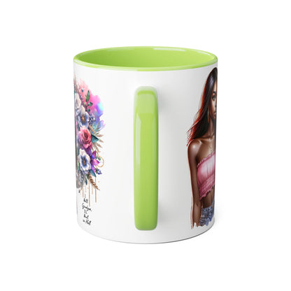 I Hold Grudges, I'll Heal in Hell  Humoristic Bohemian Floral Accent Mug, Stylish Coffee Cup, Ideal for Gifting, Home Decor, Motivational Quote Mug, Perfect for Every Occasion