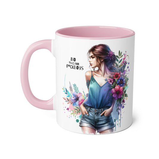 Funny Accent Mug - No Time For F*boys 11oz