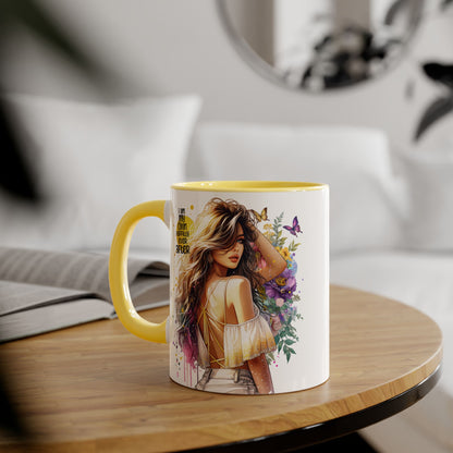I Am My Own Happily Ever After Empowering Inspirational Accent Mug, Motivational Coffee Cup, Gift for Her, Self-Love Mug, Adulting Humor, Home Office Decor