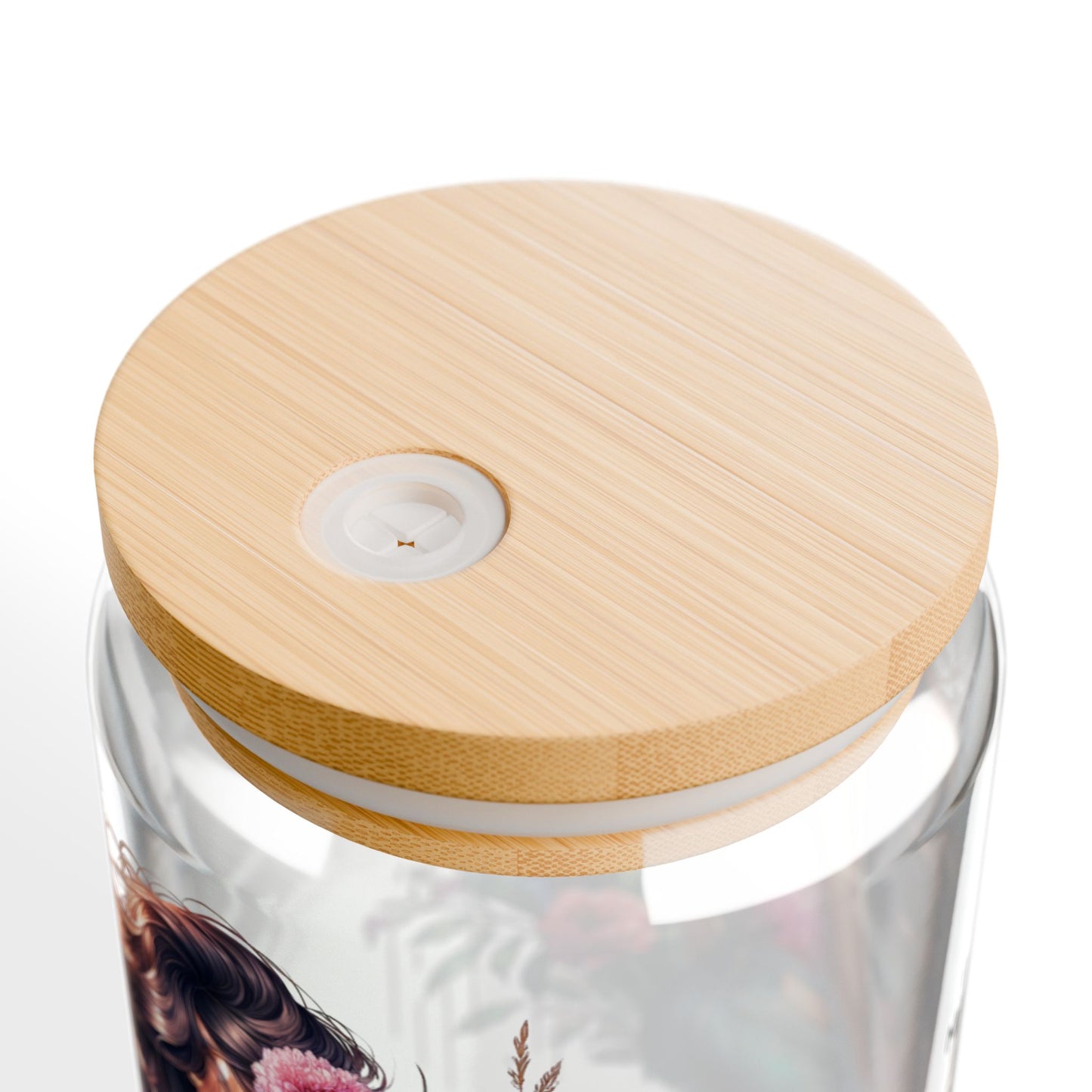 I Don't Make Mistakes, I Date Them Floral Sipper Glass | 16oz Decorative Drinkware, Eco-Friendly, Perfect for Summer, Events, Gifts, Home Decor