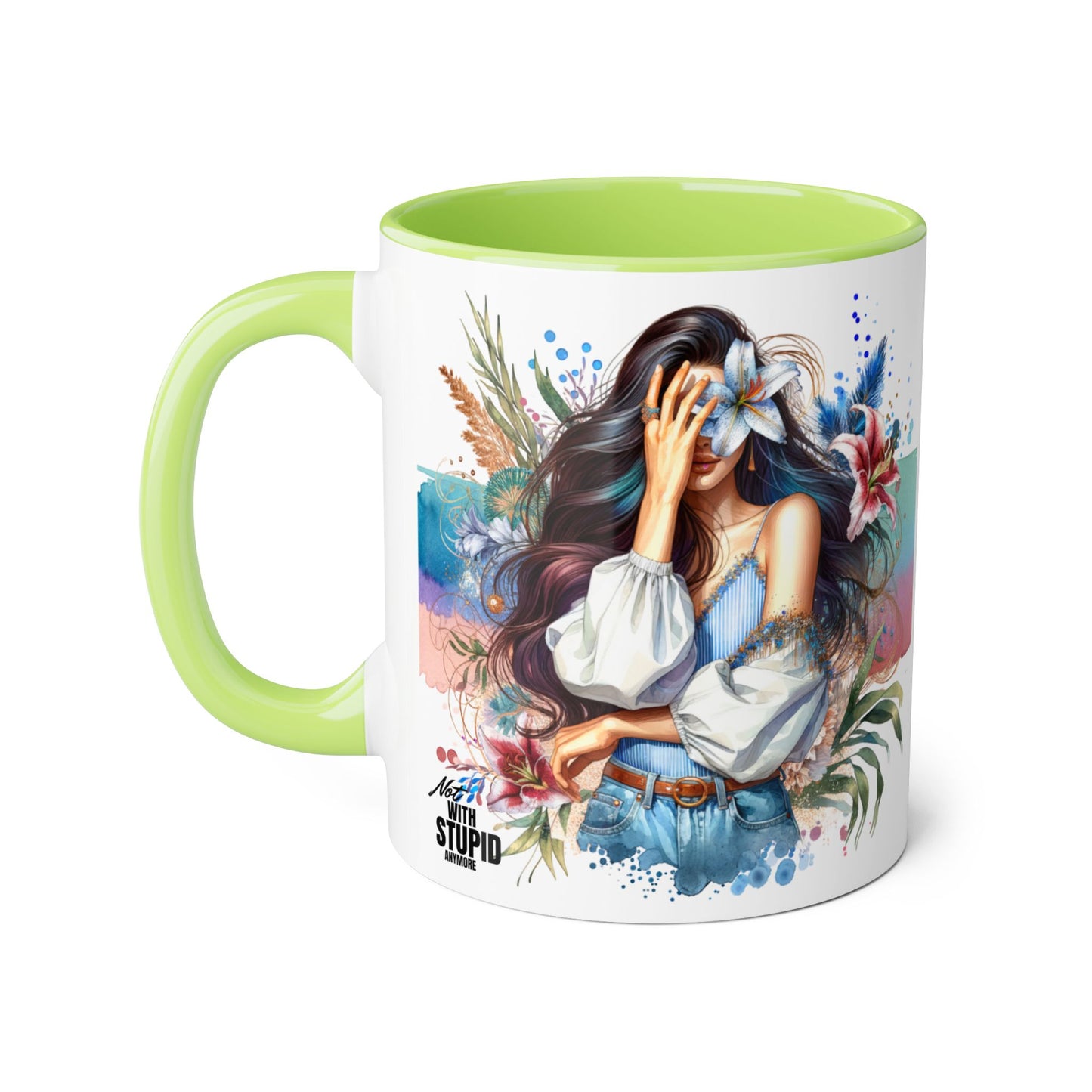 Mug - Not With Stupid Anymore Humoristic 11oz Accent Mug