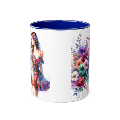 Yuck Fou Floral Accent Mug, 11oz Coffee Cup, Colorful Gift for Her, Art-Inspired Tea Mug, Unique Ceramic Drinkware, Birthday, Mother's Day, [...]