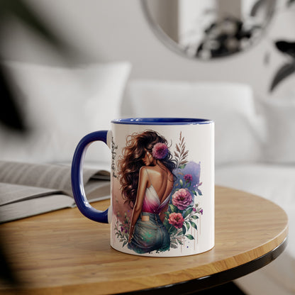 I Was Married Before But I'm Better Now Artistic Accent Mug, Inspirational Coffee Cup, Floral Design Gift, Empowering Mug for Women, Thoughtful Home Decor, Unique Tea Cup
