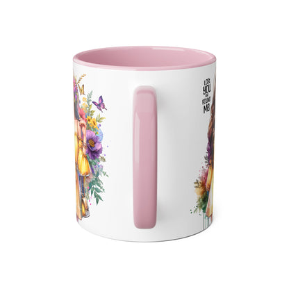 Lost You and Found Me Whimsical Floral Accent Mugs - Unique Coffee Cup, Perfect Gift for Her, Tea Lover, Home Decor, Birthday, Mother's Day