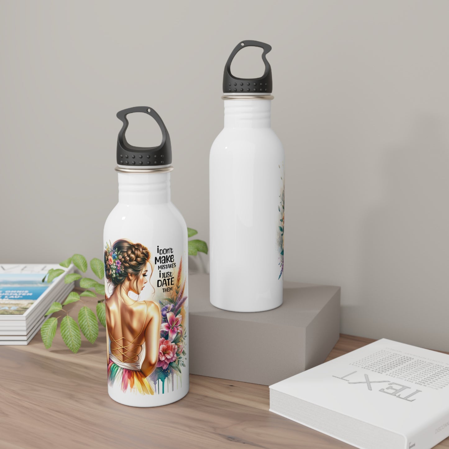 I Don't Make Mistakes, I Date Them Stylish Floral Stainless Steel Water Bottle, Cute Water Bottle, Motivational Gift, Eco-Friendly Hydration, Fitness Lover Gift, Summer [...]