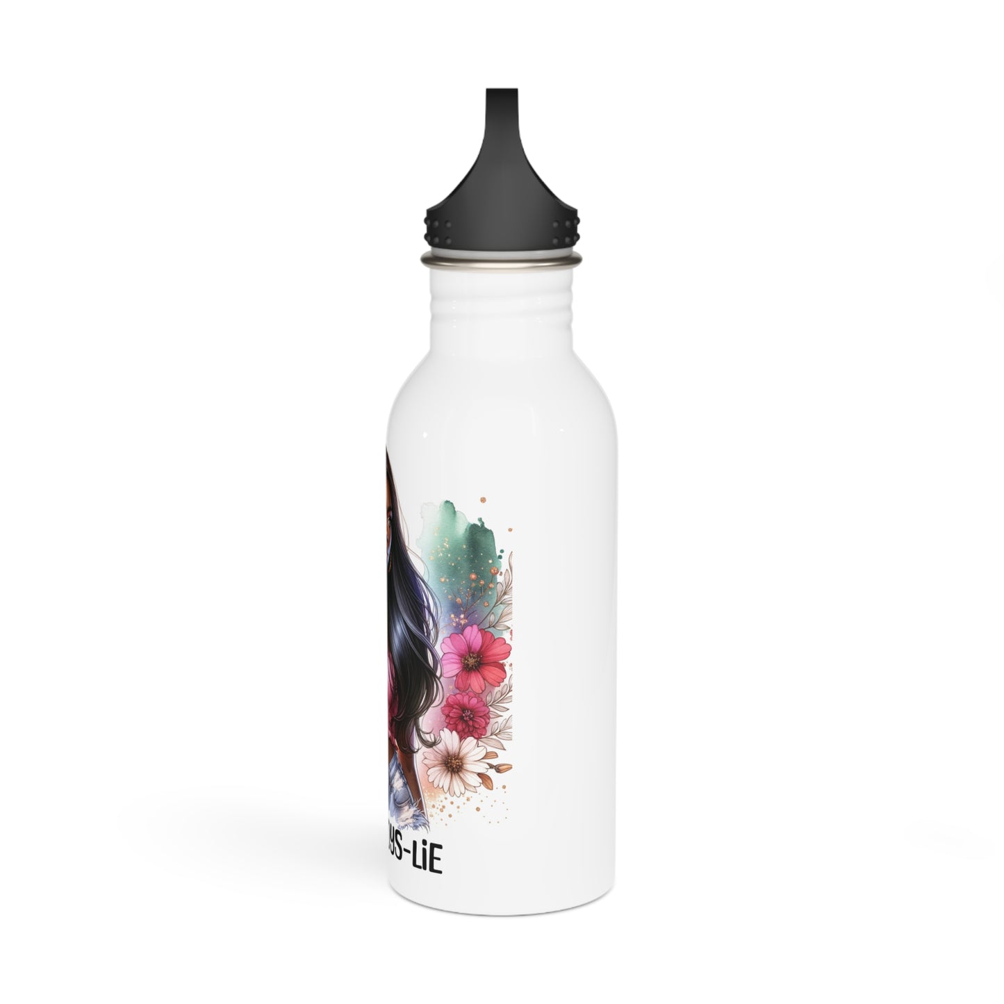 1-800-Boys-Lie Stylish Stainless Steel Water Bottle with Floral Design, Eco-Friendly Reusable Drinkware, Perfect for Girls, Gifts, Sports, and Daily Use