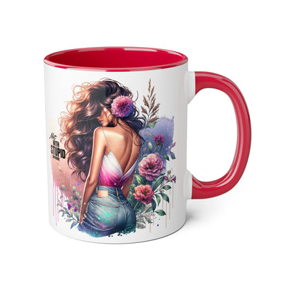 Mug - Not With Stupid Anymore Humoristic 11oz Accent Mug