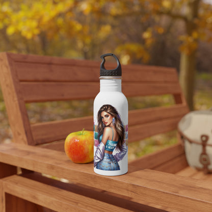 Thank U, Next Stylish Stainless Steel Water Bottle with Fashionista Design, Eco-Friendly Drinkware, Gift for Her, Personalized Hydration, Gym Essential