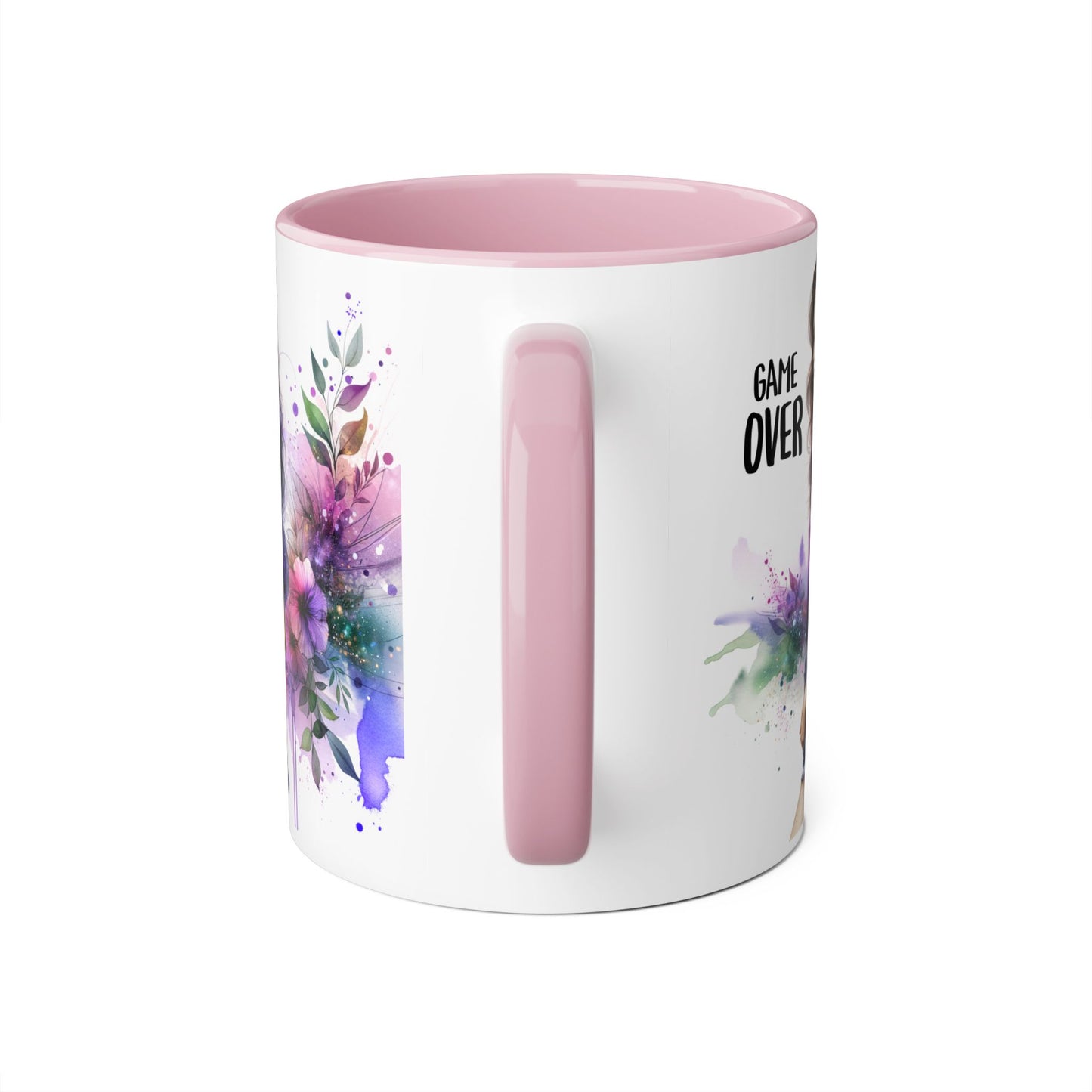 Game Over Accent Mug - Stylish Coffee Cup for Gamers, Unique Gift, Trendy Home Decor, Birthday Present, Cafe Lover's Essential
