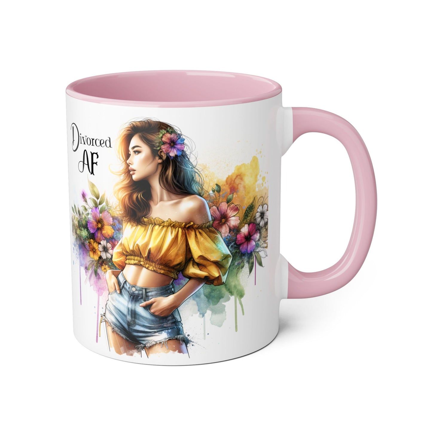 Empowering Divorced AF Accent Mug | Inspirational Coffee Cup for Fostering Positivity, Self-Care, Gifts for Newly Divorced, [...]