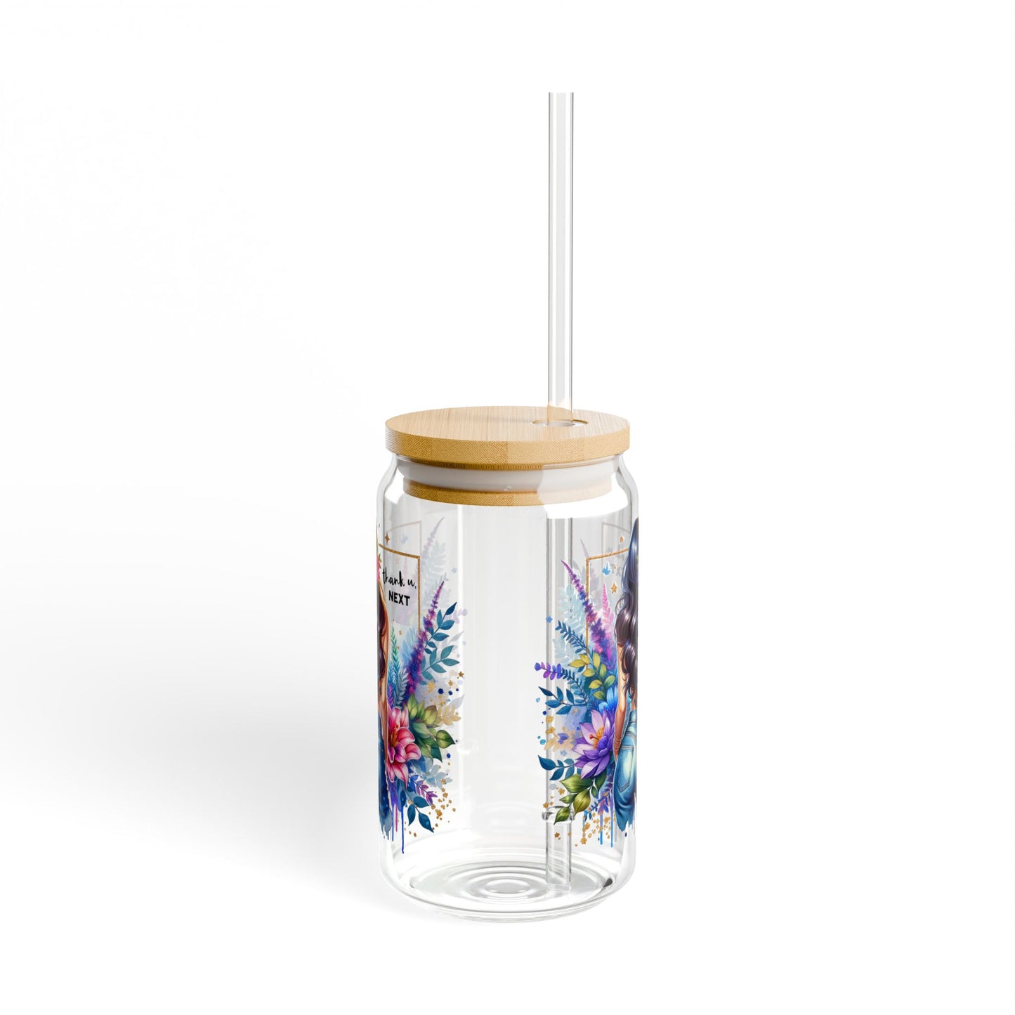 Thank U, Next Colorful Floral Sipper Glass, 16oz Water Bottle, Eco-friendly Beverage Container, Perfect for Gifts, Outdoor Adventures, Summer [...]