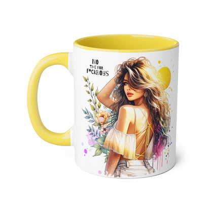 Funny Accent Mug - No Time For F*boys 11oz