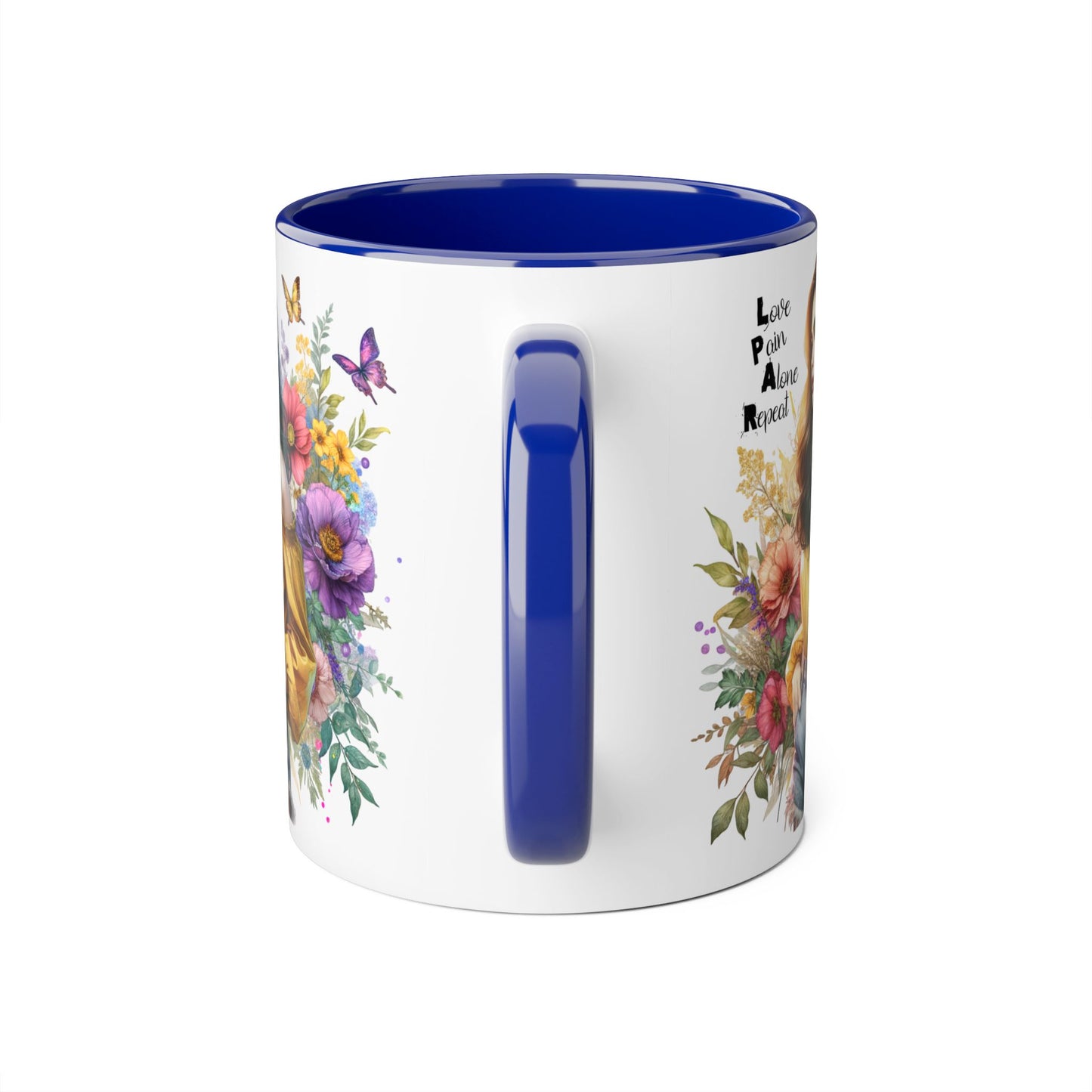 Whimsical Floral Accent Mug, Inspirational Gift for Friends, Nature Lovers, Home Décor, Coffee/Tea Mug, Unique Art