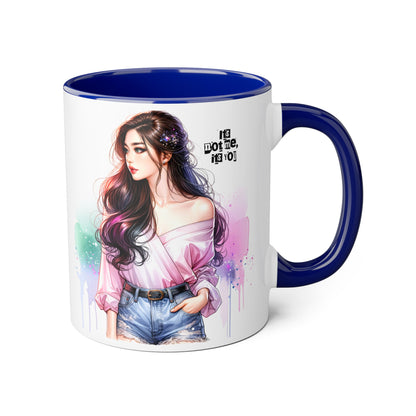 It's Not Me, It's You Humoristic Vibrant Accent Mug, Espresso Lover's Gift, Stunning Art Print Mug, Unique Coffee Cup, Colorful Tea Mug, Perfect for Birthdays, Cozy Vibes