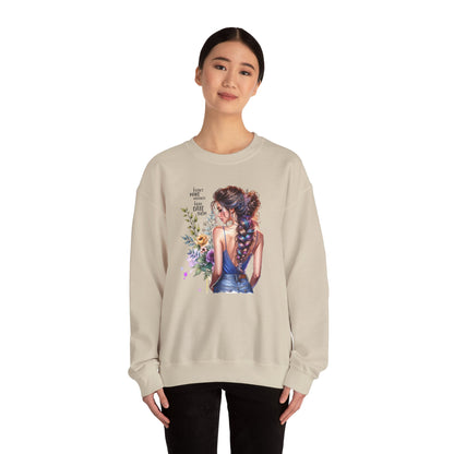 I Don`t  Make Mistakes, I Just Date Them Floral Illustration Crewneck Sweatshirt, Cozy Gift for Her, Casual Fashion, Spring Wardrobe Essential, Art Lover Apparel