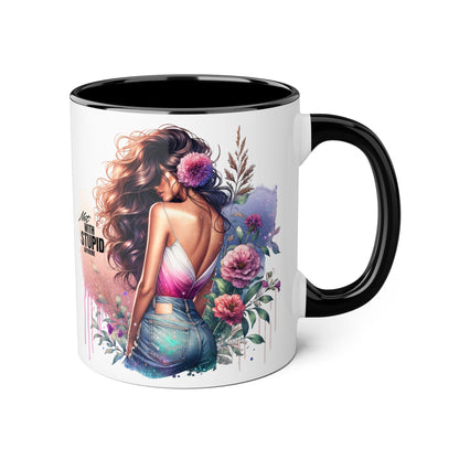 Mug - Not With Stupid Anymore Humoristic 11oz Accent Mug