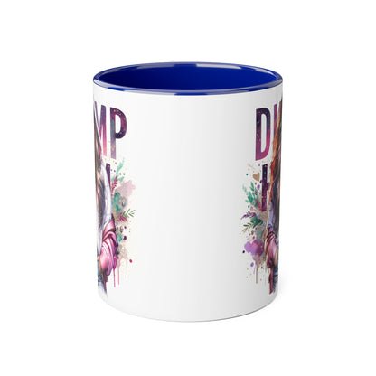 Colorful Dump Hair Mug | Trendy Coffee Cup, Unique Gift for Her, Inspirational Art, Fun Drinkware, Coffee Lovers