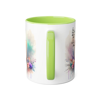 I Was Married Before But I'm Better Now Humoristic Inspirational Floral Accent Mug, Motivational Gift, Self-Love Coffee Cup, Unique Tea Mug, Art Print Drinkware